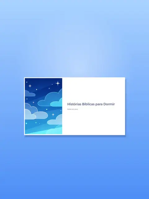 Capa de Histórias Bíblicas para Dormir