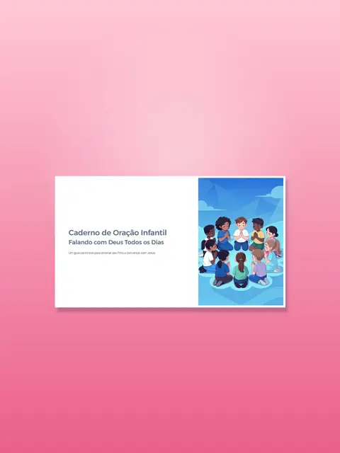 Capa do Caderno de Oração Infantil
